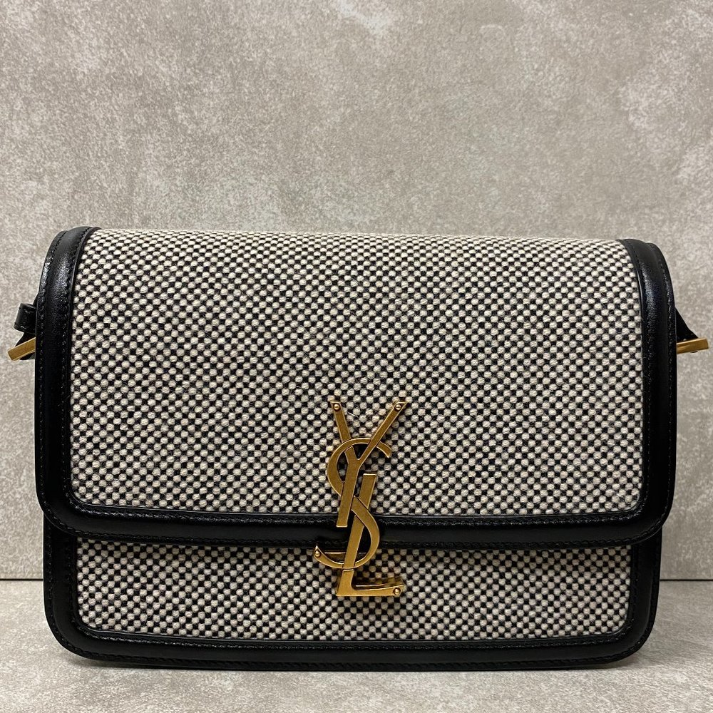 Saint Laurent Solferino Medium Tweed Shoulder Bag